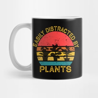 Cute Easily Distracted By Plants Mug